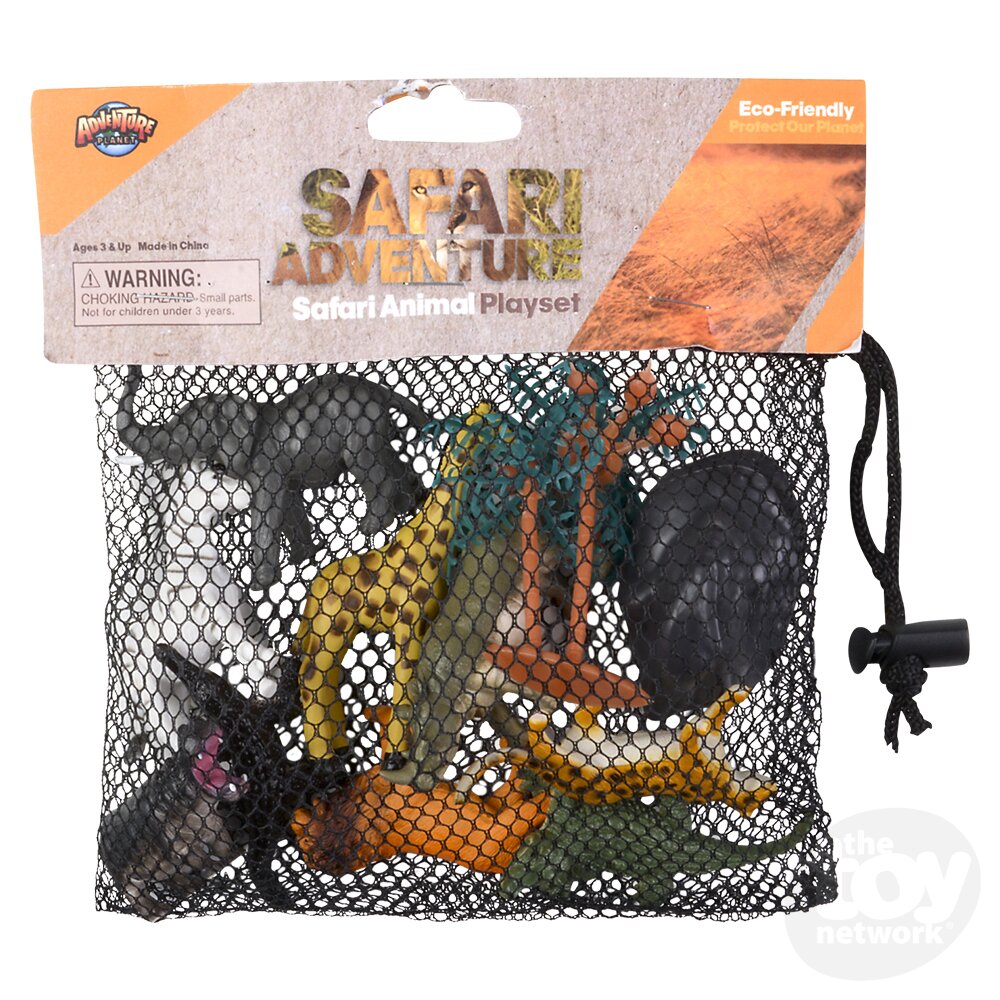 12pc Safari Mesh Bag Play Set