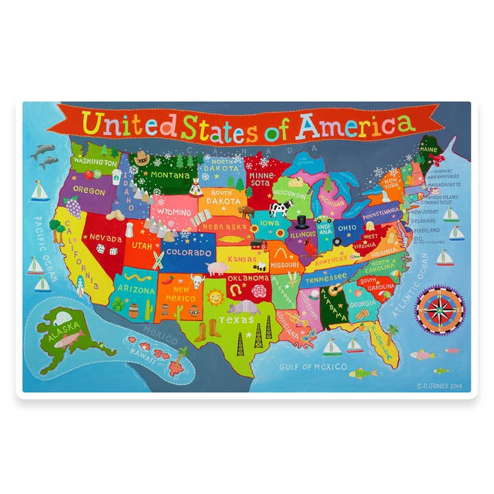 Kid's United States Placemap