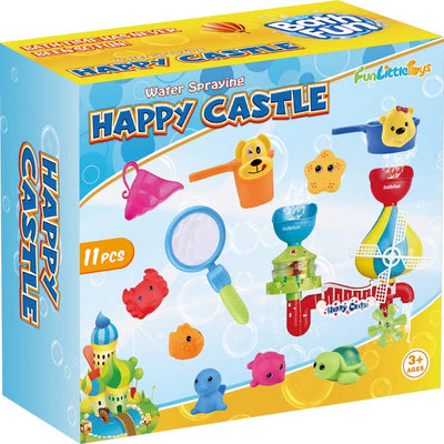 Toddler Bath Toy Water Spaying Happy Castle