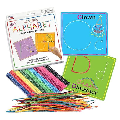 Wikki Stix Alphabet Fun Cards for Learning