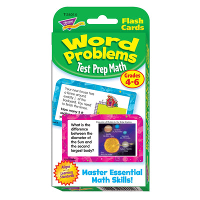 Word Problems Test Prep Math, Grades 4-6 Challenge Cards®