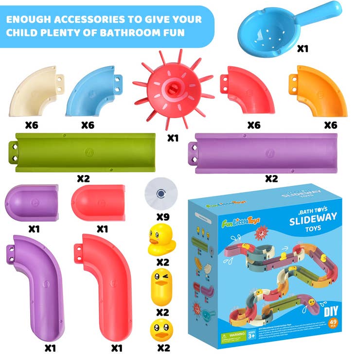 49 pcs Bath Toys Water Balls Tracks for Kids — Jumpin Jacks Zone