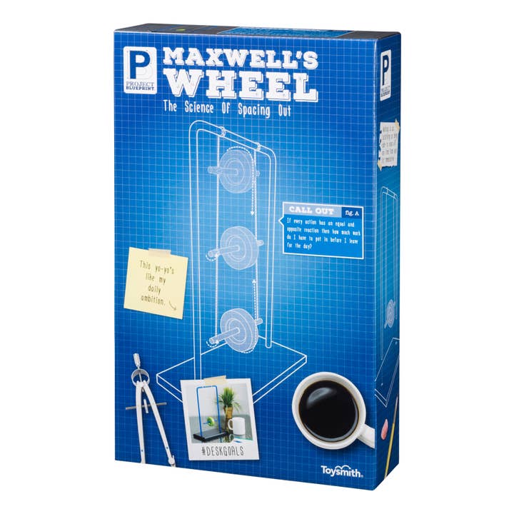 Project Blueprint Maxwell's Wheel Science Novelty Desk Décor