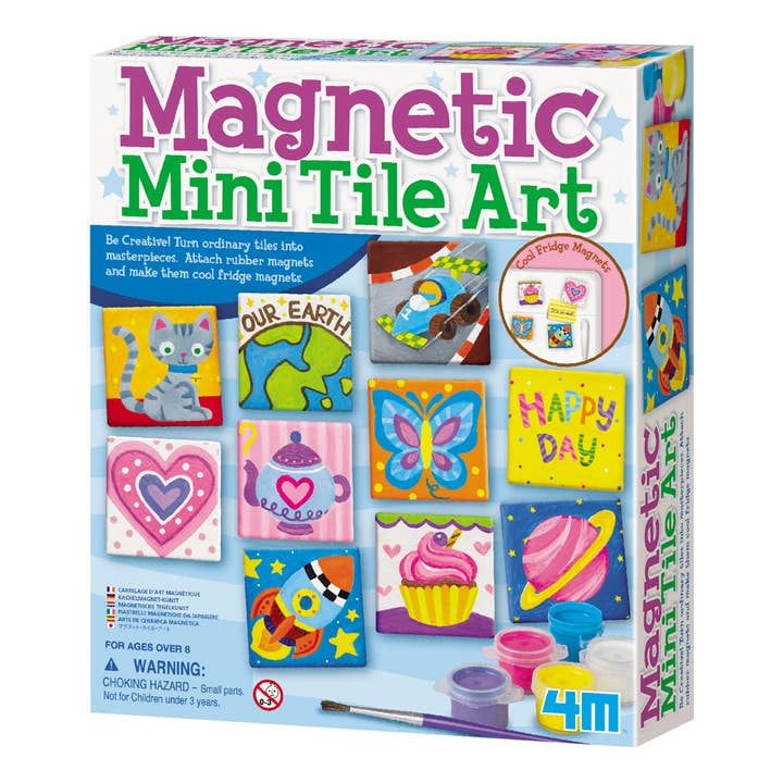 Magnetic Mini Tile Art Diy Paint Arts & Craft Magnet Kit